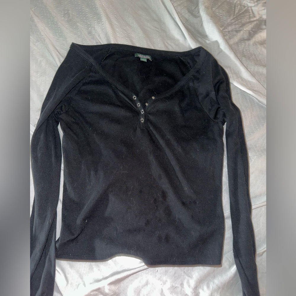 Black long sleeve blouse